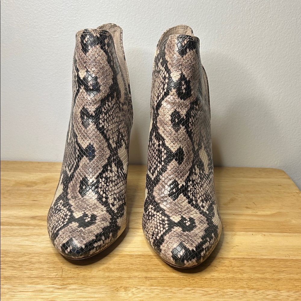 Steve Madden Snakeskin Pattern Ankle Booties